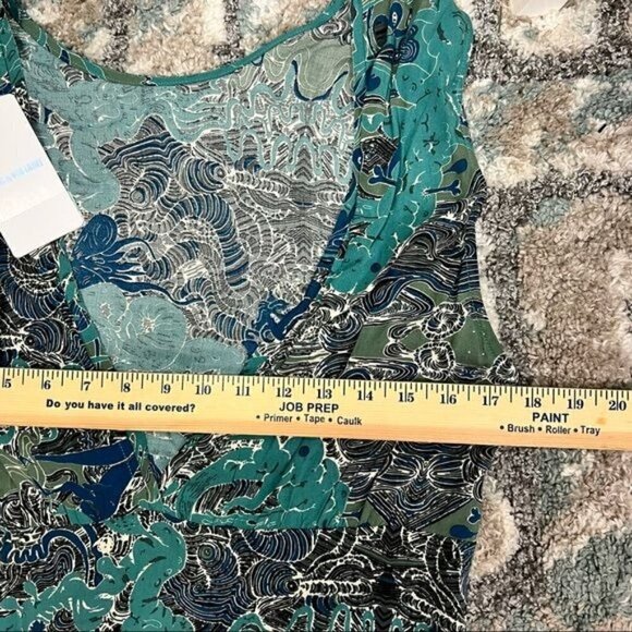 Zadig & Voltaire womens Root Printed Dress Asymmetrical size medium - Picture 10 of 13